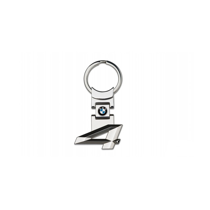 Breloc Logo Seria 4 BMW, Argintiu