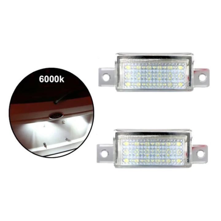 LED осветление за номер 6000K 12-16V 2W 18x3014SMD комплект 2 бр. Volvo 745 765 945 965 бяло