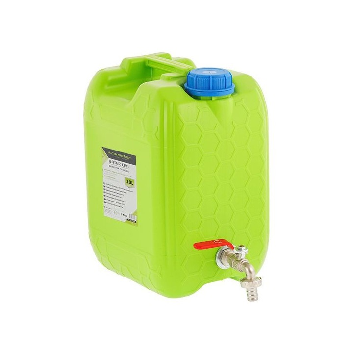 Съд за вода от PVC с метален кран, 10л, син, 31x29.5x18см