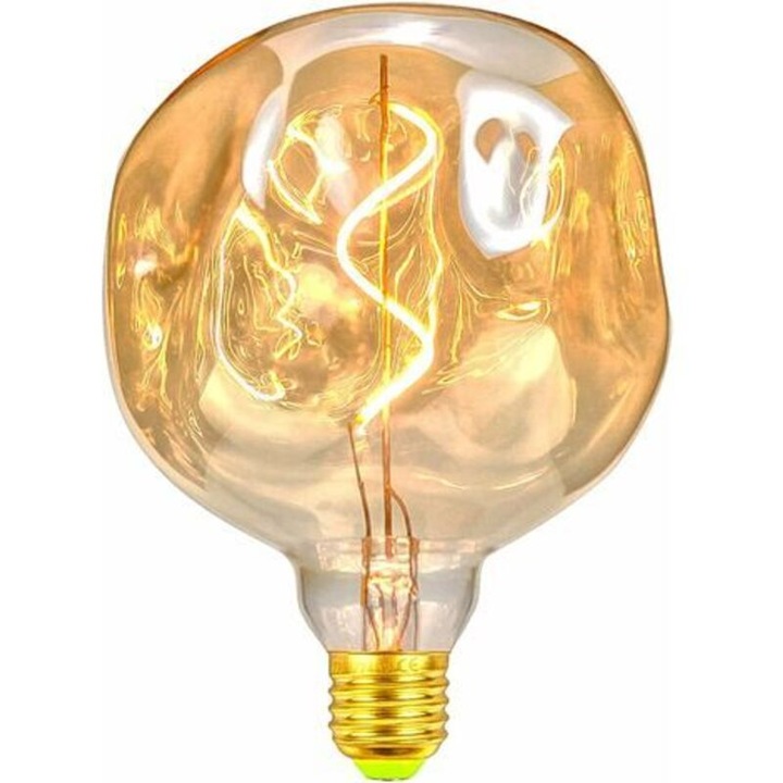 Комплект от 2 LED винтидж крушки 4W, неправилна форма, топло бяла светлина 2000K, E27, 220x240V