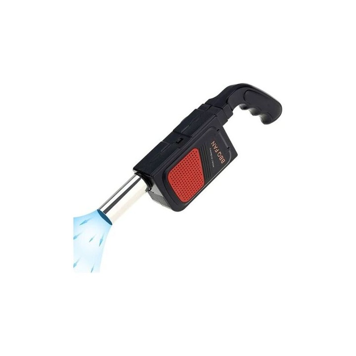 Suflanta electrica portabila pentru gratar, negru, 26.5x5.9cm