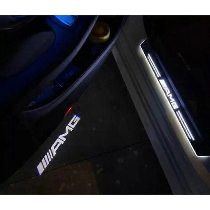 Комплект 2 LED проектора за вход на автомобил, 12V, 3W, бял, 2 бр.