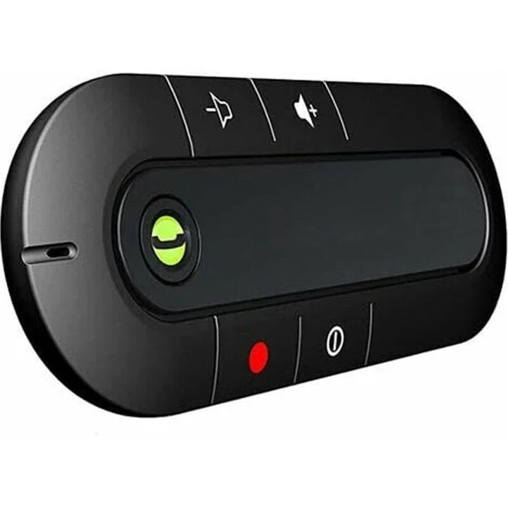 Комплект свободни ръце Bluetooth за кола, черен, 20ч време за разговор, 10м обхват
