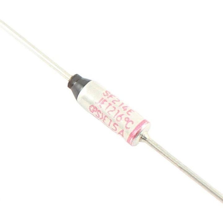 Hőbiztosíték készlet 10 db 216°C 15A 250V axiális