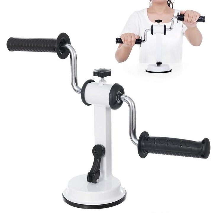 Bicicleta pentru brat, antrenament si reabilitare, reglabila, portabila, 41x12x22cm