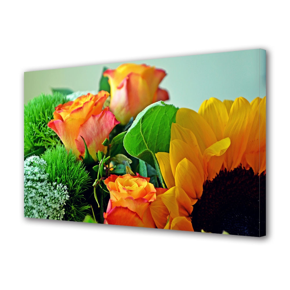 Tablou Canvas Luminos in intuneric VarioView LED Flori Aranjament floral special 30 x 45 cm