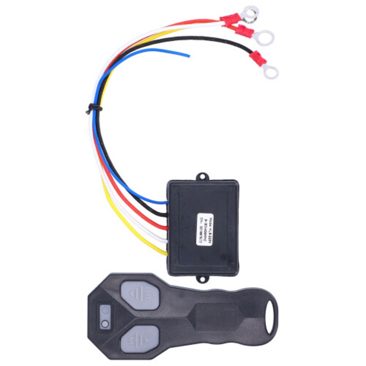 Telecomanda wireless troliu 12V, negru, 15.24m, 200mAh