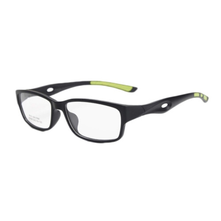 Ochelari de citit sport, rame TR90 verzi, +0.5x, flexibili, durabili