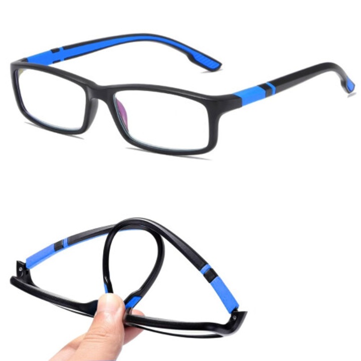 Ochelari de citit 3.5x ultrausori albastri, cadru TR