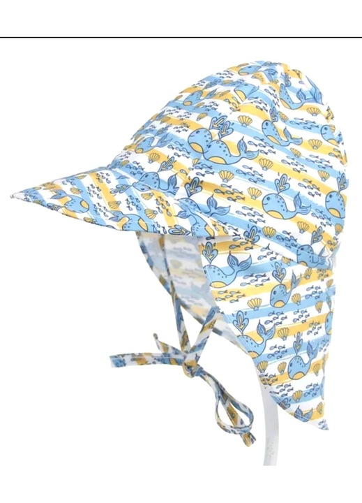 Palarie plaja UV copii, UPF 50+, Circumferinta reglabila, Multicolor