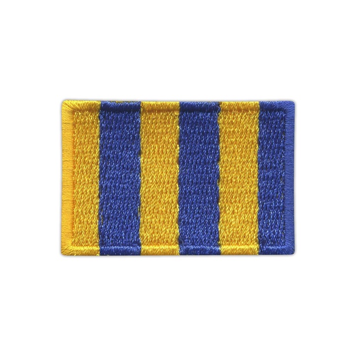 Textil folt Patchion sárga kék téglalap 3.2x4.5cm