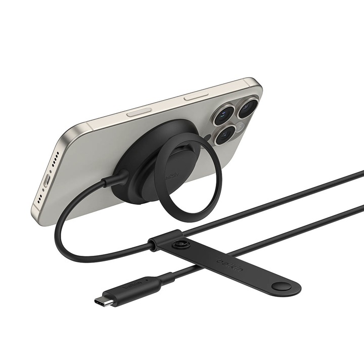 Belkin UltraCharge 25W mágneses töltő, fekete, 60x16x42.9mm