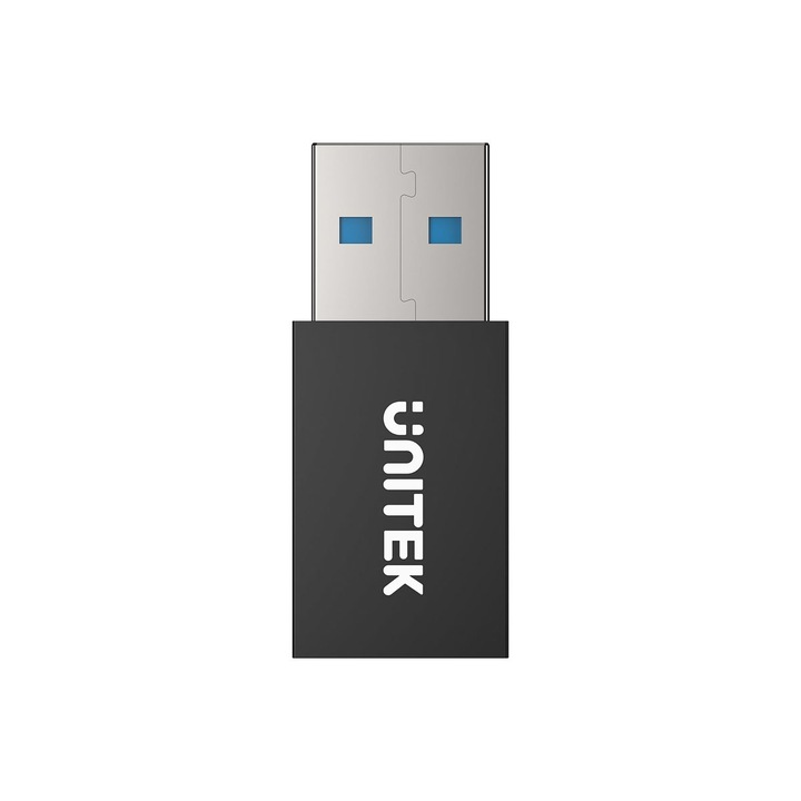 Unitek DataShield USB-A adatblokkoló adapter, 10W, fekete