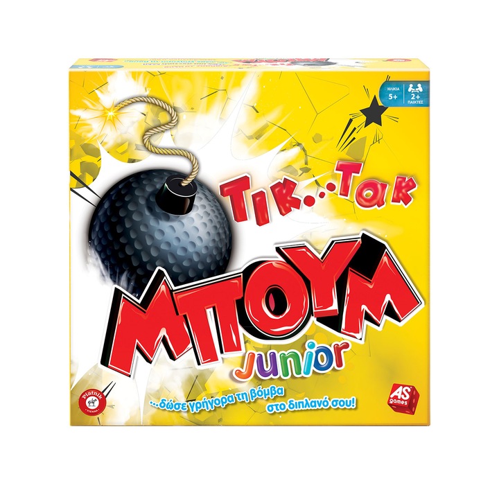 Joc de societate AS Games Tik Tak Mpoum Junior, pentru 2+ jucatori, 5+ ani