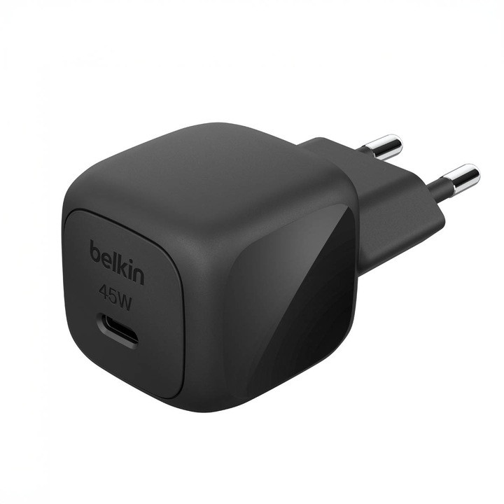 Belkin 45W USB-C kompakt töltő, fekete, 3,3x3,3x3,4cm