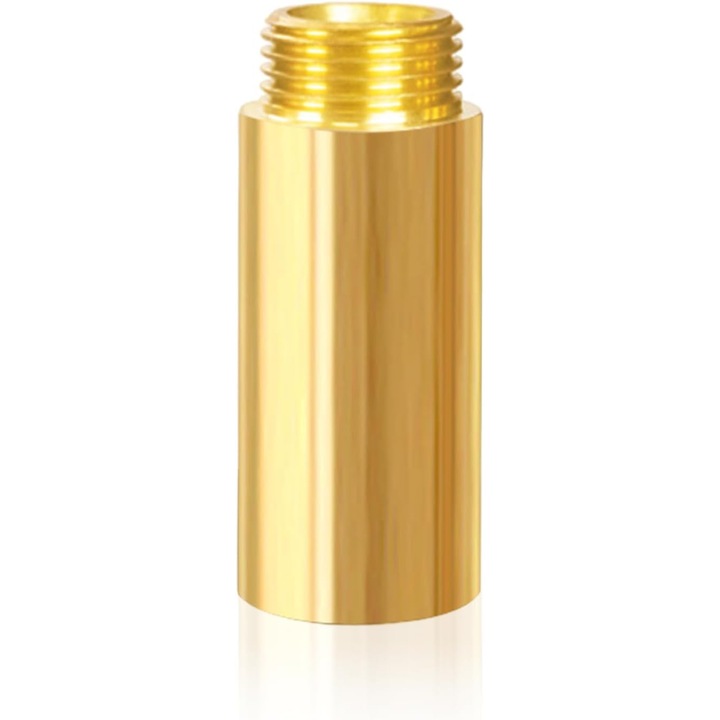Csaptelep hosszabbító sárgaréz 1/2" 50mm, belső-külső menet