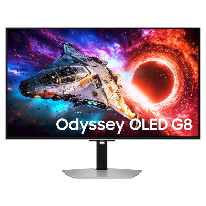 Monitor Samsung LS32HG800SUXEN OLED 32", 4K, argintiu, 32x18x5cm
