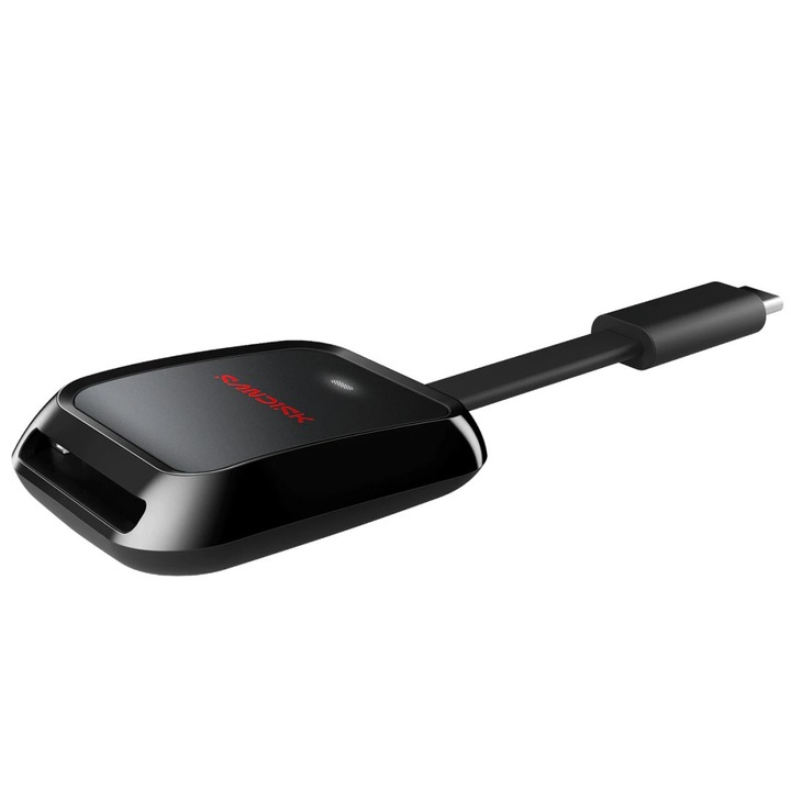Cititor carduri Sandisk QuickFlow SD UHS-I, USB-C, negru