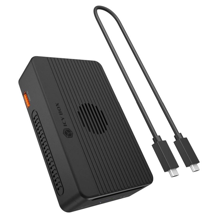 Raidsonic dokkolóállomás, 2x M.2 NVMe, USB Type-C, fekete