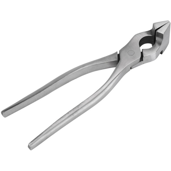 Bőrfogó, 20x17cm, acél, pénztárcákhoz és táskákhoz