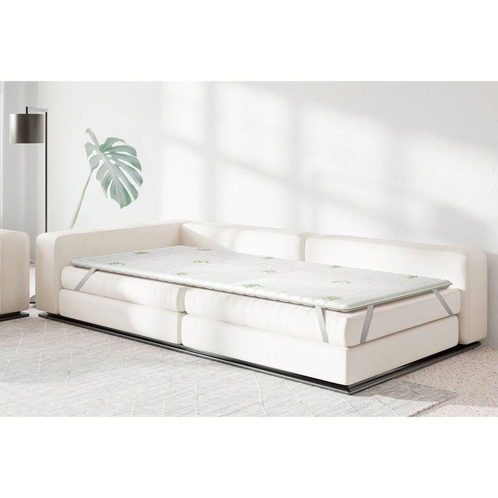 Topper saltea iSleep, Smart Topper Aloe, 180x200x3, Moale