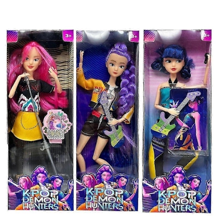 Set figurine K-POP Demon Hunter Lumie Mira Zoe multicolor 29x11.5cm
