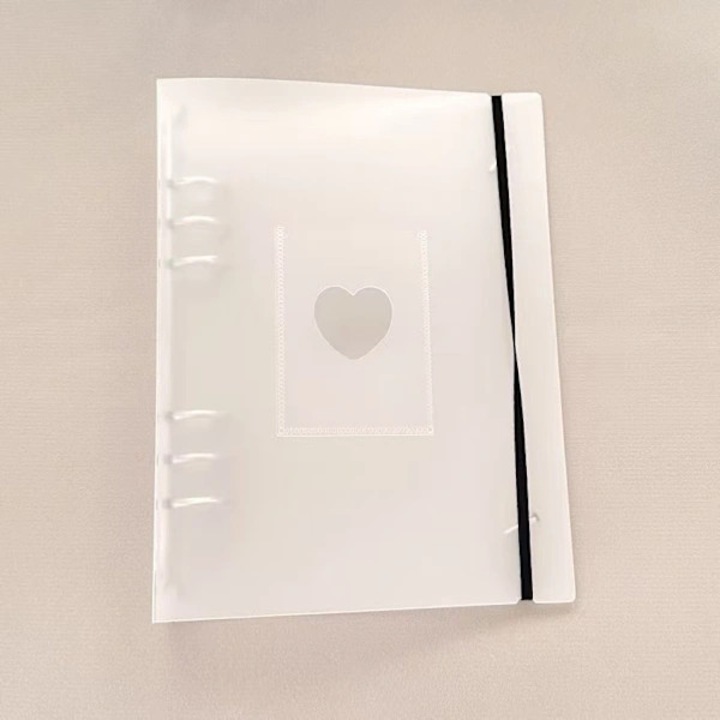 Kpop fotóalbum A5, 200 zseb, 6 gyűrűs, átlátszó, 18.2x24.2x3cm