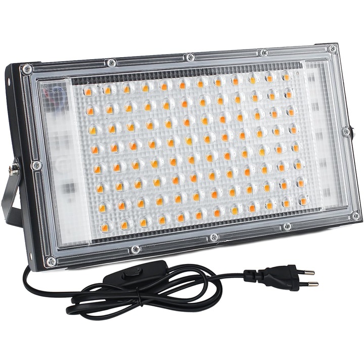 LED kültéri reflektor 100W 3000K IP65 120° 1mx10x15cm