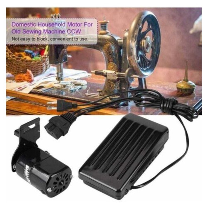 Motor varrógéphez, 180 W, univerzális pedállal - Alkatrészek 220 V