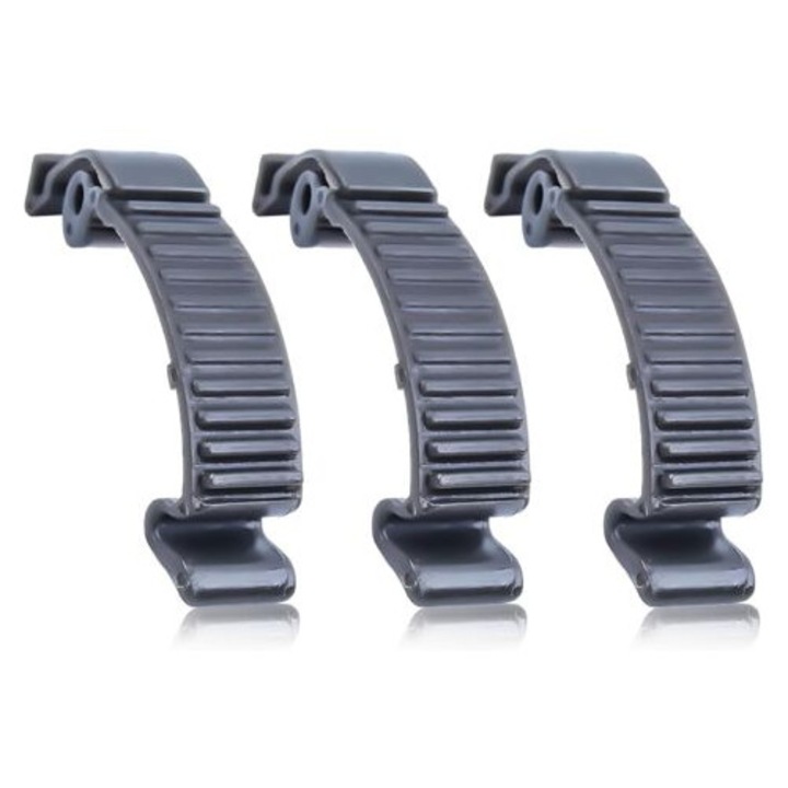 Set 3 clipsuri capac superior cilindru drujba, 503894701, negru, universal