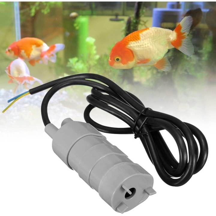 Pompa submersibila de apa de 12V, pentru rulote, iazuri, acvarii, fantani arteziene, 600L/H