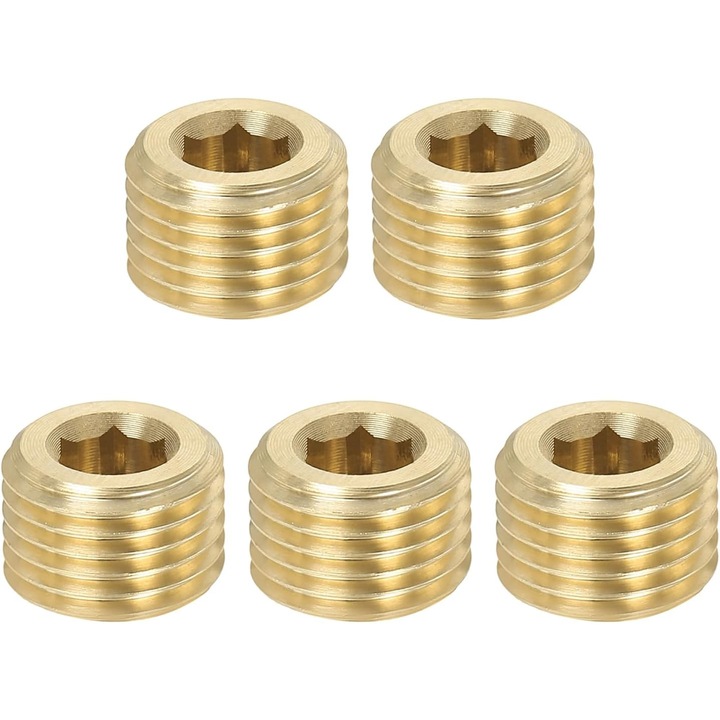 Set 5 dopuri filet interior hexagonal alama 9x13mm 1/4 inch BSP