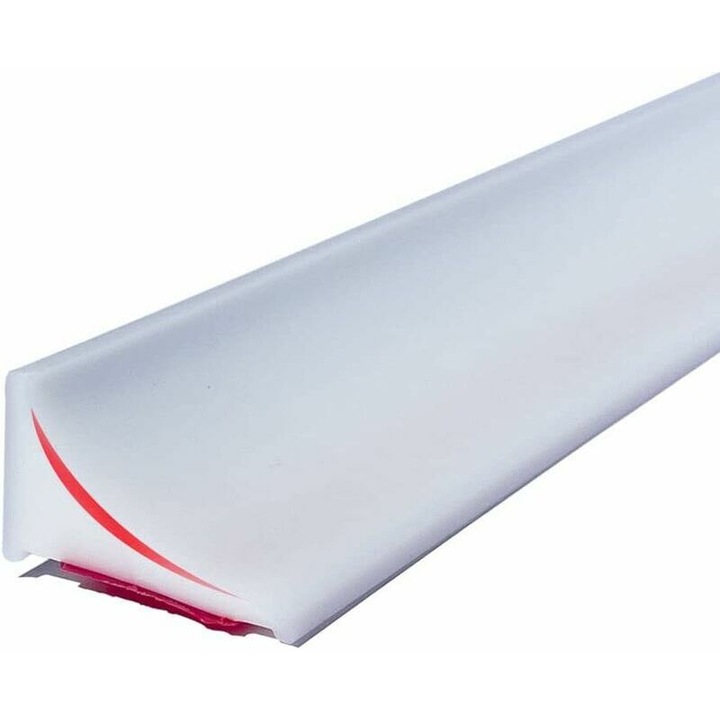 Bariera siliconica pentru dus, 200cm, alb, etansa, flexibila
