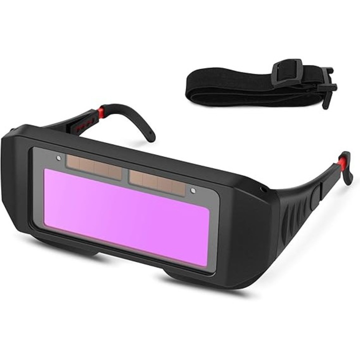 Ochelari sudura auto-intunecati, reglabili, negru, 113g