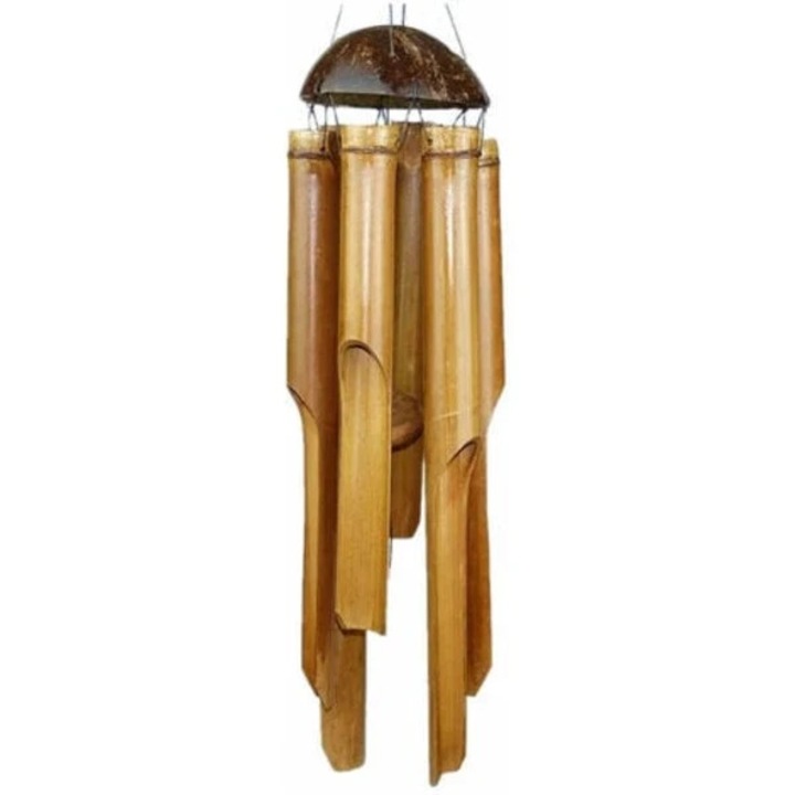 Bambusz szélcsengő 6 csővel 71cm szürke