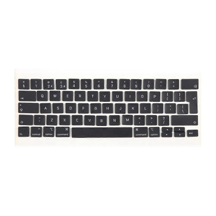 Laptop billentyűzet, OEM, billentyűkészlet logó nélkül, fekete, 13 hüvelyk