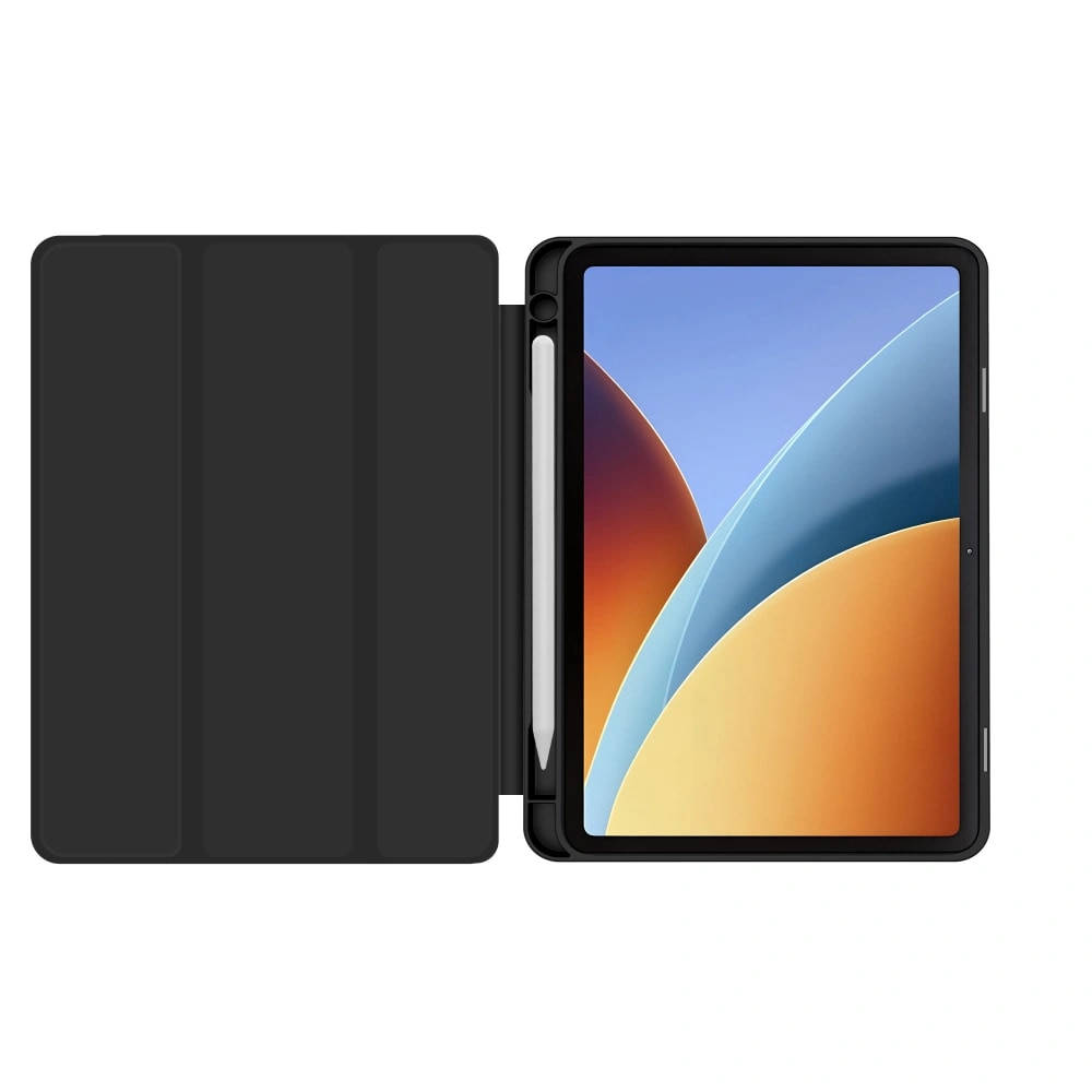 Husa pentru Xiaomi Redmi Pad 2 9.7 inch Soft Shell cu compartiment pentru stylus, tip stand - Negru