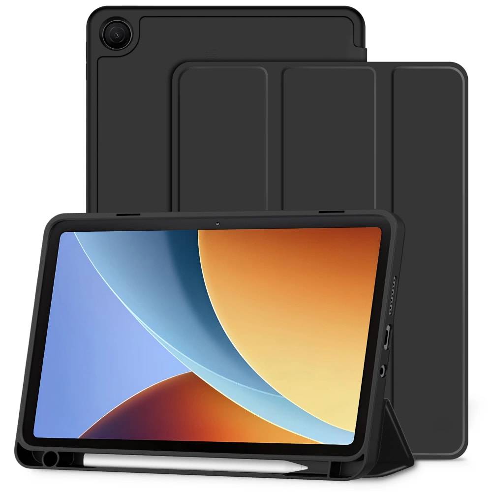 Husa pentru Xiaomi Redmi Pad 2 9.7 inch Soft Shell cu compartiment pentru stylus, tip stand - Negru