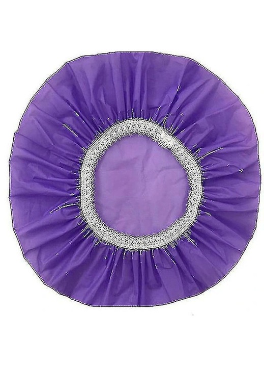 Casca de dus elastica impermeabila, material textil, marime compacta