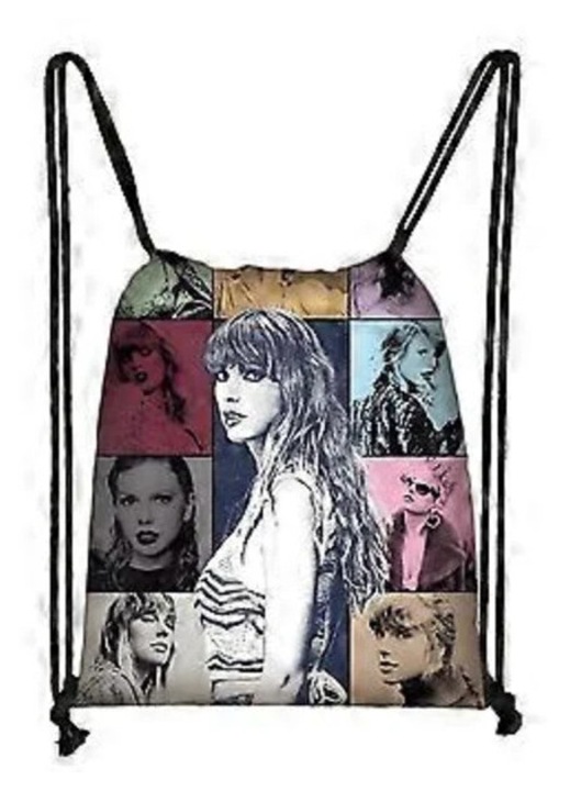Gyermek sport hátizsák, Taylor Swift mintával, poliészter, 38x32cm