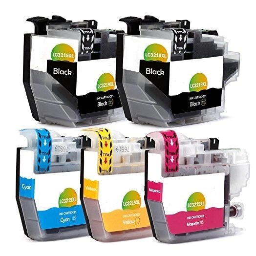 Set 5 Cartuse extralarge XL Compatibil BROTHER LC3219XL /BK/BK/C/M/Y J5330DW/J5335DW/J5730DW/J5930DW/J6530DW/J6930DW/J6935DW