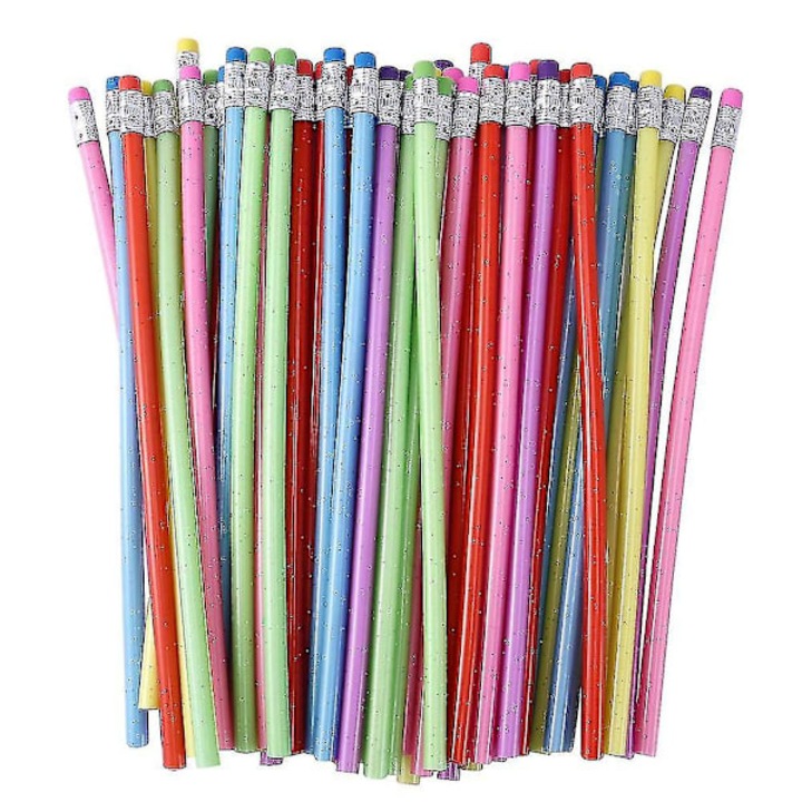 Set 60 creioane flexibile colorate moi 18.3x0.6cm pentru joaca