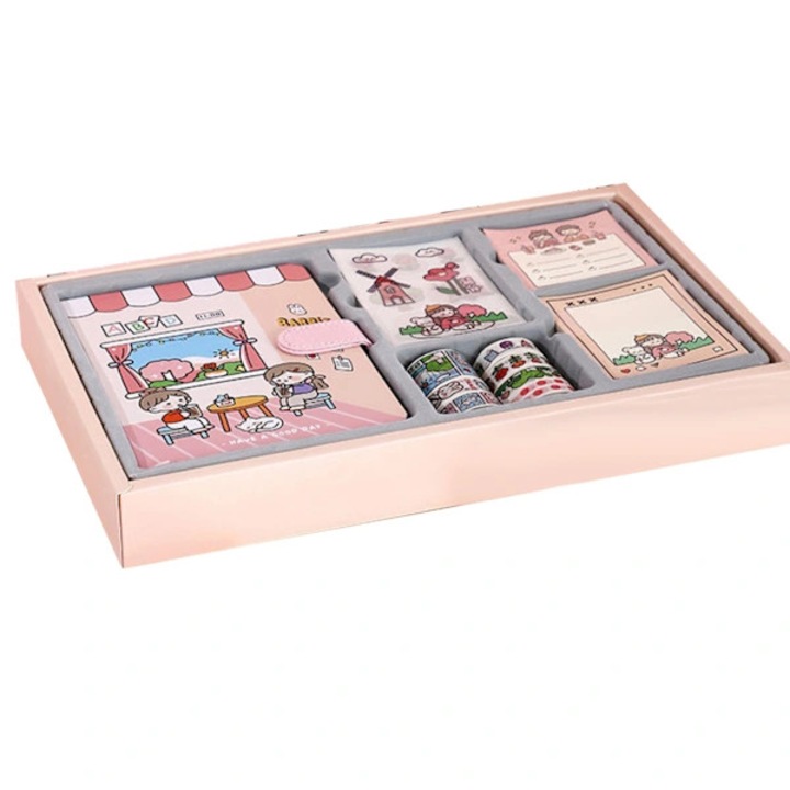 Set jurnal de mana, tema desen animat, multicolor, 35x23x4.5cm