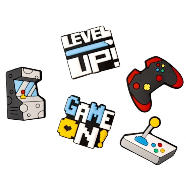 Комплект 5 3D стикера GameOn многоцветни 3x3см PVC