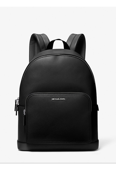 Michael Kors, Rucsac de piele cu logo, Negru
