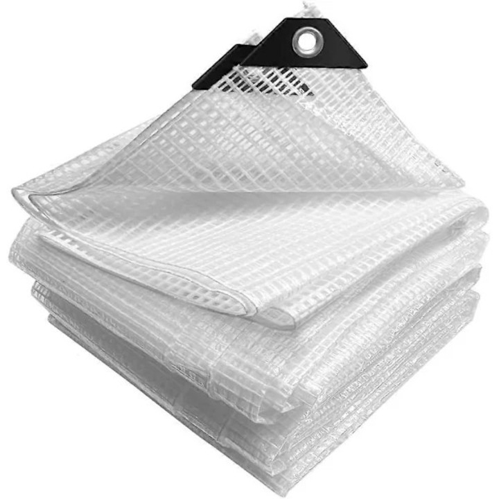 Prelata protectie polietilena 180g/m2 alb transparent 1.9x2.9m rezistenta la intemperii