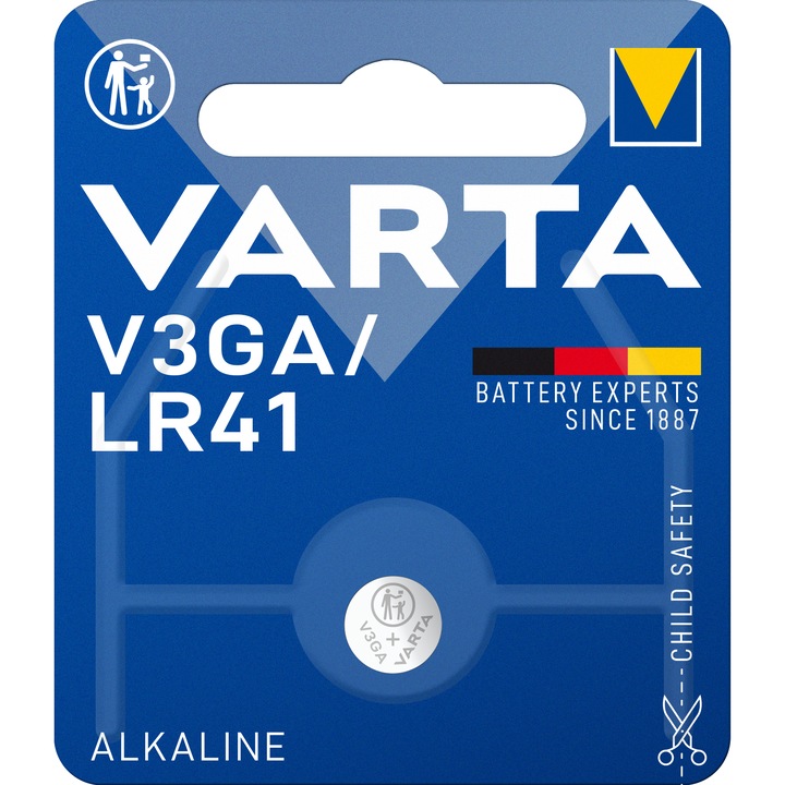 VARTA 24261101401 V3GA/LR41 alkáli gombelem