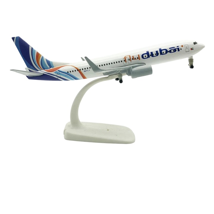 Repülőgép modell állvánnyal, 20cm, többszínű