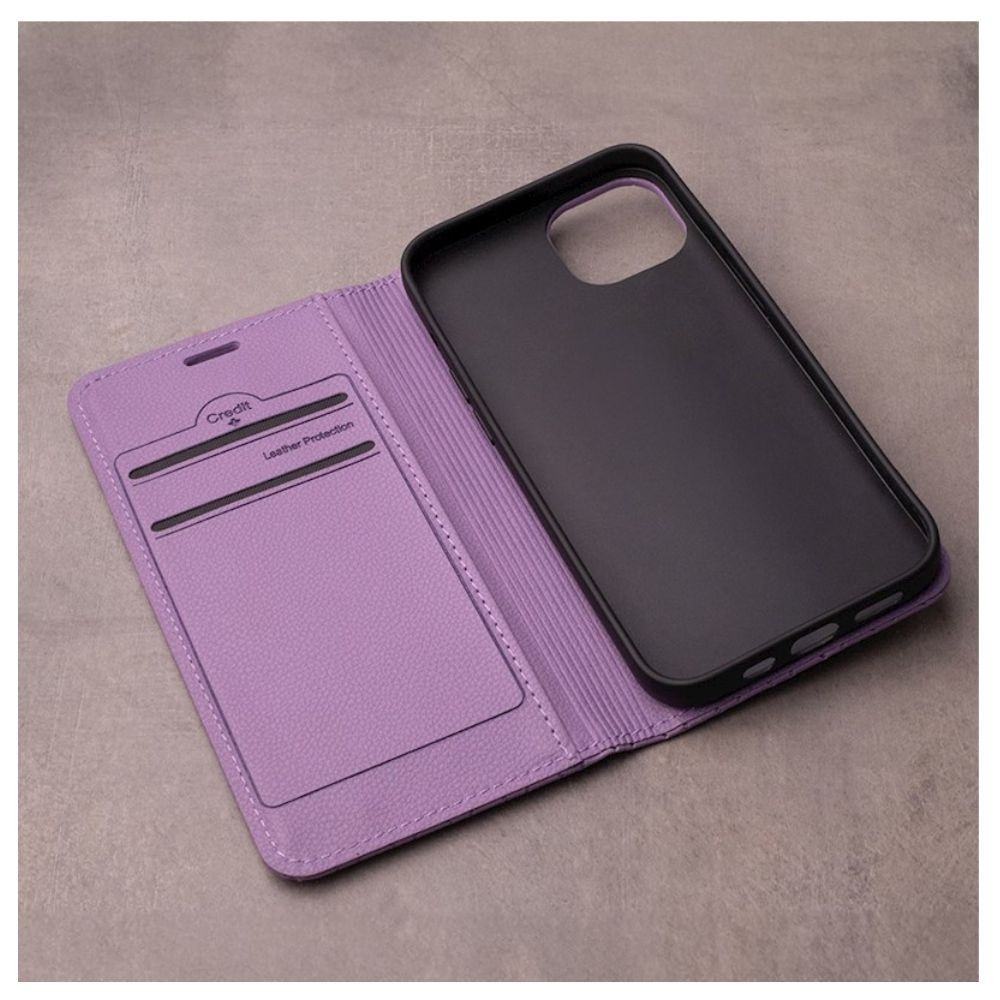 Husa tip carte, Carouri, Eleganta, compatibila cu Xiaomi Redmi Note 15 Pro 5G, G-Tech Flip Book, inchidere magnetica, buzunar card, premium stand, Lavanda