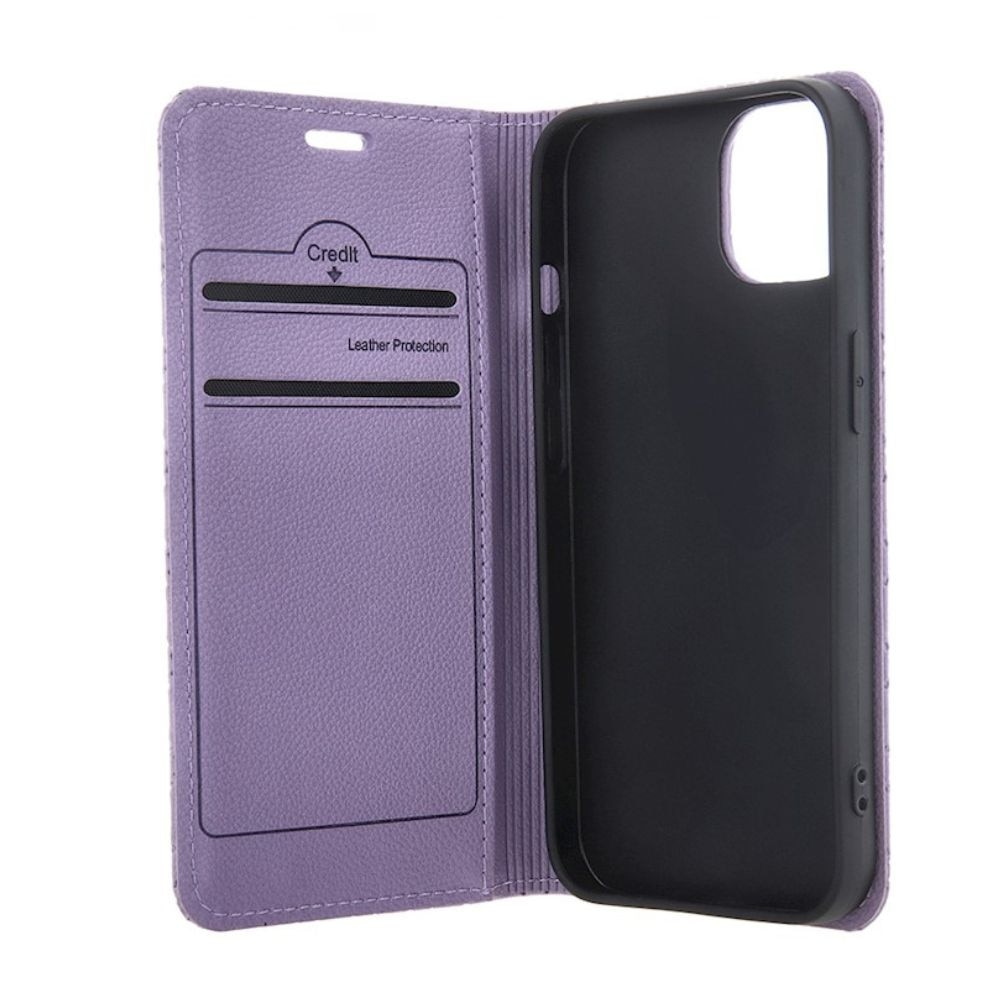 Husa tip carte, Carouri, Eleganta, compatibila cu Xiaomi Redmi Note 15 Pro 5G, G-Tech Flip Book, inchidere magnetica, buzunar card, premium stand, Lavanda